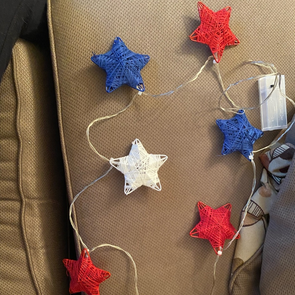 Patriotic Star Lights String